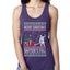 Merry Christmas Shitter's Full Christmas Vacation Ugly Christmas Sweater Ladies Racerback Tank Top