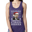 Christmas Is Cancelled Michael Scott Office Ugly Christmas Sweater Ladies Racerback Tank Top