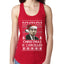 Christmas Is Cancelled Michael Scott Office Ugly Christmas Sweater Ladies Racerback Tank Top