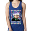 Santa Mike Michael Scott The Office Ugly Christmas Sweater Ladies Racerback Tank Top