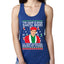 Michael Scott The Name is Bond Santa Bond Ugly Christmas Sweater Ladies Racerback Tank Top