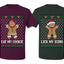 Eat My Cookie Lick My Icing Naughty Gingerbread Ugly Christmas Matching Couples Crewneck T-Shirt