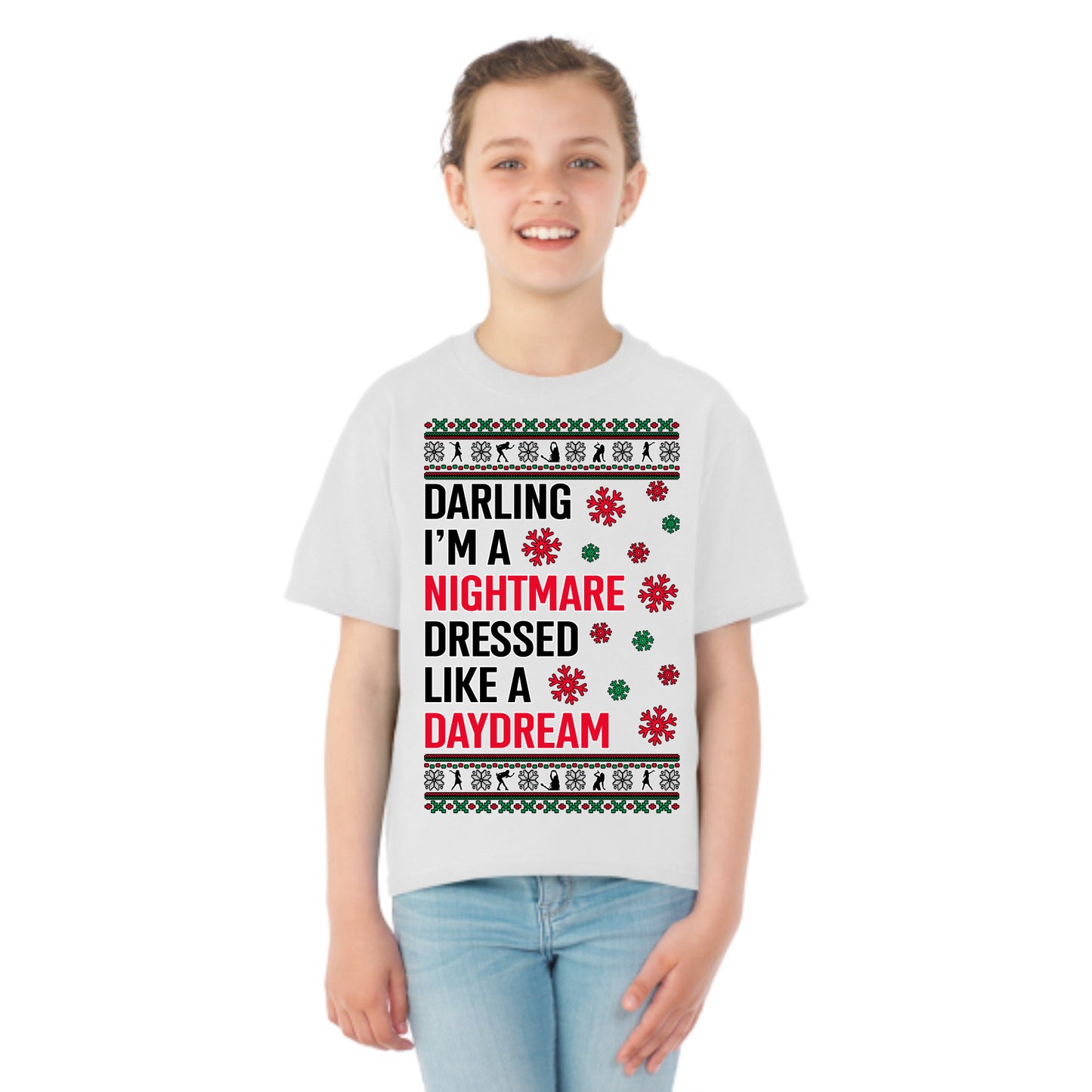 In My Era Movie Christmas Outfit Ugly Christmas Sweater Girls Graphic Youth T-Shirt