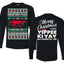 Christmas Party Survivor Nakatomi Plaza 1988 Ugly Christmas Front and Back Sweater Mens Long Sleeve Shirt