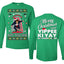 Nakatomi Plaza Happy Trails Hans Ugly Christmas Front and Back Sweater Mens Long Sleeve Shirt
