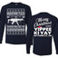 Nakatomi Plaza Christmas Party Survivor 1988 Ugly Christmas Front and Back Sweater Mens Long Sleeve Shirt