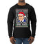 Santas Coming That's What She Said Michael Scott Ugly Christmas Sweater Mens Long Sleeve Shirt