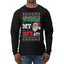 Where my Hos At Santa Funny Ugly Christmas Sweater Mens Long Sleeve Shirt
