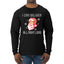 I Can Deliver All Night Long Santa Winking Christmas Mens Long Sleeve Shirt