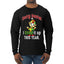 Sorry Santa I Elfed It Up This Year Christmas Mens Long Sleeve Shirt