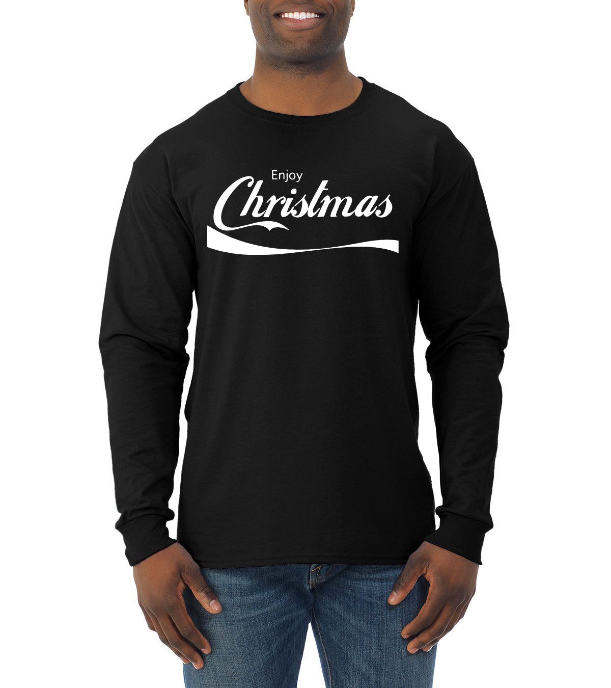 Enjoy Christmas Christmas Mens Long Sleeve Shirt