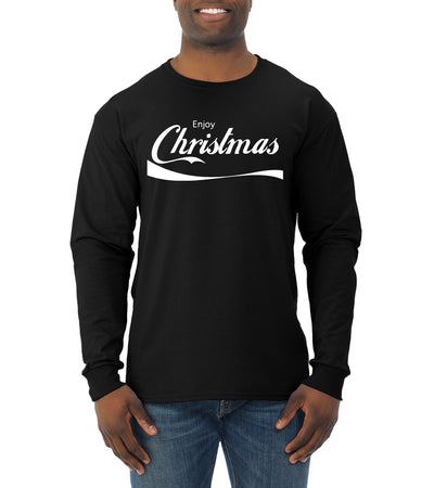 Enjoy Christmas Christmas Mens Long Sleeve Shirt