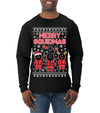 Merry Squidmas Ugly Christmas Sweater Mens Long Sleeve Shirt