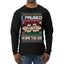 I Paused My Game To Be Here Ugly Christmas Sweater Mens Long Sleeve Shirt