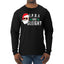 Hipster Santa IPAs and Sleigh? Christmas Mens Long Sleeve Shirt
