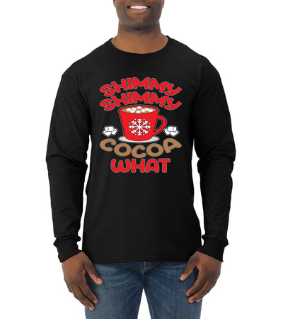 Shimmy Shimmy Cocoa What Christmas Mens Long Sleeve Shirt