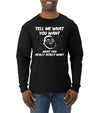 Santa Tell Me What You Want  Christmas Mens Long Sleeve Shirt