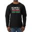 Forget The Milk And Cookies Bring Santa Some Booze Christmas Mens Long Sleeve Shirt