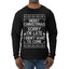 Merry Christmas Sorry I'm Late I Didn't Want To Come Ugly Christmas Sweater Mens Long Sleeve Shirt