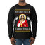 Put Christ Back In Christmas Ugly Christmas Sweater Mens Long Sleeve Shirt