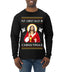 Put Christ Back In Christmas Ugly Christmas Sweater Mens Long Sleeve Shirt