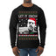 Hunter Let It Snow Biden Ugly Christmas Sweater Mens Long Sleeve Shirt