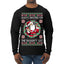 Always Shooting For The Naughty List Ugly Christmas Sweater Mens Long Sleeve Shirt