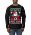 Try That In A Small Town Christmas Ugly Christmas Sweater Mens Long Sleeve Shirt