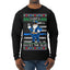 Santa Backs The Blue Pro Police Santa Claus Ugly Christmas Sweater Mens Long Sleeve Shirt