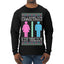 All I Want For Christmas Is For There To Be Two Genders Ugly Christmas Sweater Mens Long Sleeve Shirt