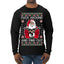 F Around And Find Out Santa Ugly Christmas Sweater Mens Long Sleeve Shirt