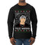 Peso Feliz Navidad Pluma Ugly Christmas Sweater Mens Long Sleeve Shirt