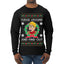 Fudge Around And Find Out Story Ugly Christmas Sweater Mens Long Sleeve Shirt