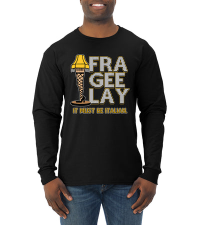 FRA-GEE-LAY Leg Lamp Story Christmas Mens Long Sleeve Shirt