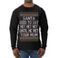 Santa Used To Say Hey Until He Met Your Mom Ugly Christmas Sweater Mens Long Sleeve Shirt