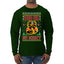 Strike First Strike Hard No Mercy Xmas Ugly Christmas Sweater Mens Long Sleeve Shirt