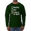 Naughty Nice I Elfed It Up Again Christmas Mens Long Sleeve Shirt