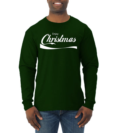 Enjoy Christmas Christmas Mens Long Sleeve Shirt