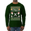 Fully Vaccinated Still Antisocial Ugly Christmas Sweater Mens Long Sleeve Shirt