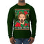 It's Keanu Wreaths Ugly Christmas Sweater Mens Long Sleeve Shirt