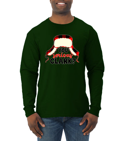 You Serious Clark? Christmas Mens Long Sleeve Shirt