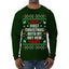 First Christmas With My Hot New Fiance Ugly Christmas Sweater Mens Long Sleeve Shirt