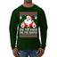 One For Biden One For Harris Santa Ugly Christmas Sweater Mens Long Sleeve Shirt