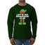 Let's Go Brandon Elf Christmas Mens Long Sleeve Shirt
