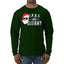 Hipster Santa IPAs and Sleigh? Christmas Mens Long Sleeve Shirt