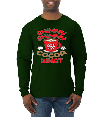 Shimmy Shimmy Cocoa What Christmas Mens Long Sleeve Shirt