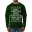 Merry Christmas Sorry I'm Late I Didn't Want To Come Ugly Christmas Sweater Mens Long Sleeve Shirt