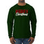 Merry Christmas Buffalo Plaid Christmas Mens Long Sleeve Shirt