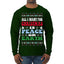 All I Want For Christmas Is Peace on Earth  Ugly Christmas Sweater Mens Long Sleeve Shirt