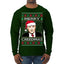 Merry Creedmas Office Humor TV  Ugly Christmas Sweater Mens Long Sleeve Shirt